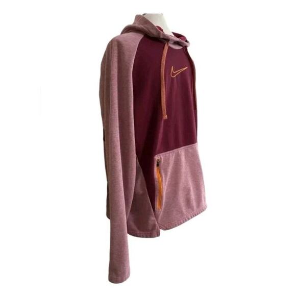 Men's Nike Therma-FIT Pullover Training Hoodie - Pomegranate Size XL - Picture 2 of 6